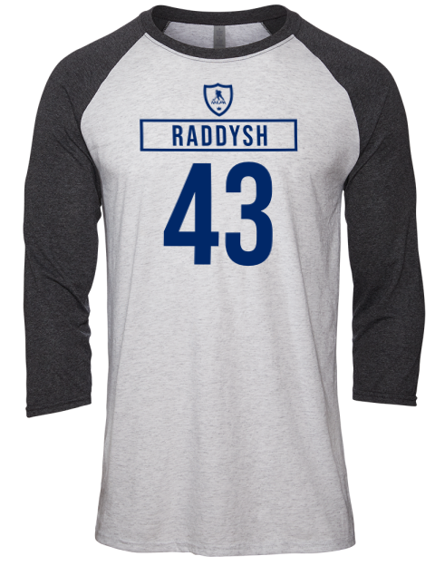 Home Jersey Darren Raddysh Unisex Premium Three-Quarter Raglan T-Shirt | Swagsta