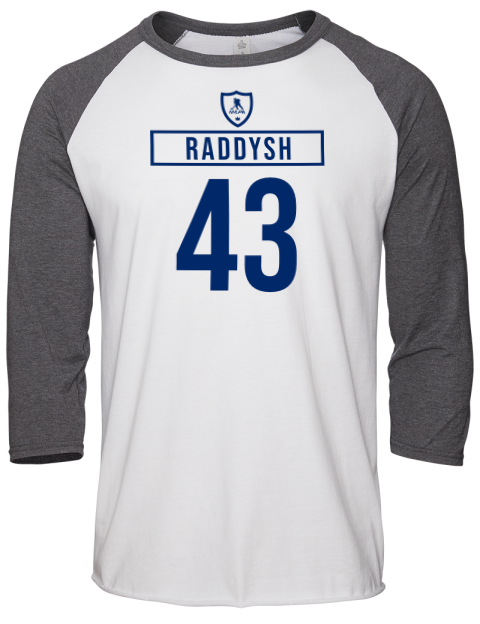Home Jersey Darren Raddysh Unisex Premium Three-Quarter Raglan T-Shirt | Swagsta