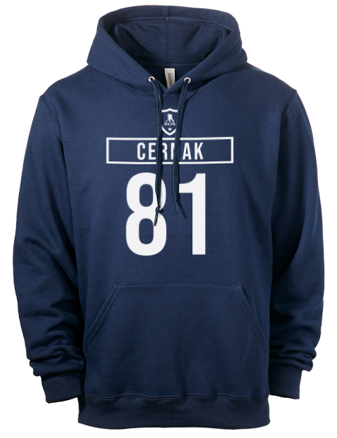 Away Jersey Erik Cernak Eco Premium Unisex Hooded Sweatshirt | Swagsta