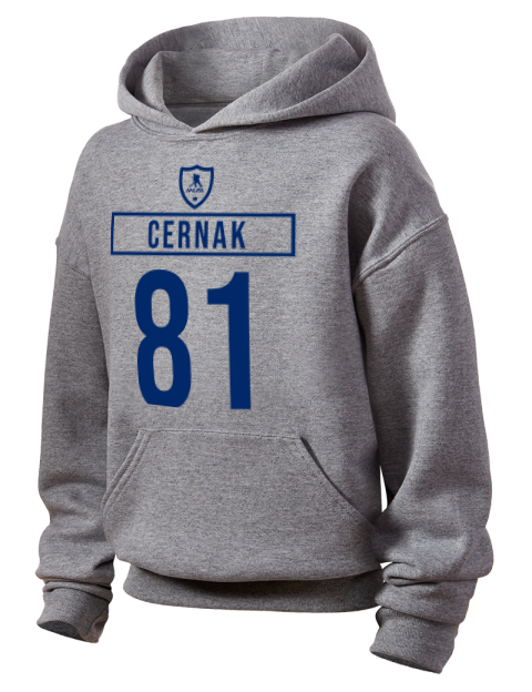 Home Jersey Erik Cernak Youth Hooded Sweatshirt | Swagsta