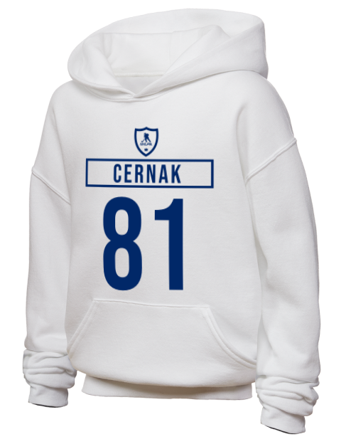 Home Jersey Erik Cernak Youth Hooded Sweatshirt | Swagsta