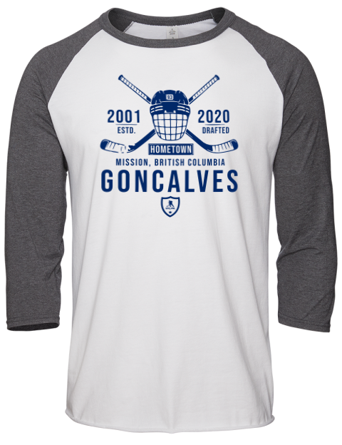 Classic Heritage Gage Goncalves Unisex Premium Three-Quarter Raglan T-Shirt | Swagsta