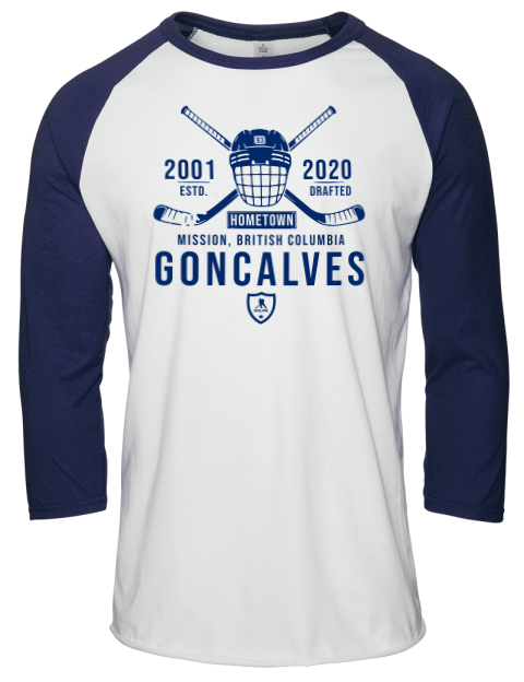 Classic Heritage Gage Goncalves Unisex Premium Three-Quarter Raglan T-Shirt | Swagsta