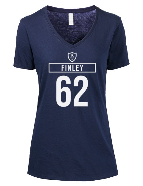 Away Jersey Jack Finley Premium Ladies V-Neck T-Shirt | Swagsta