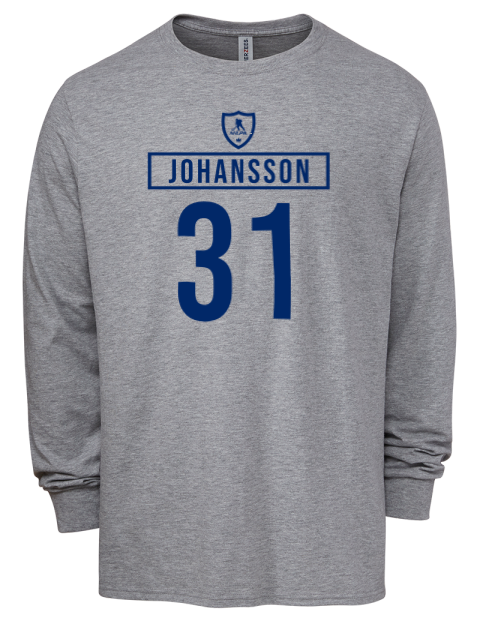 Home Jersey Jonas Johansson Men's Premium Blend Long Sleeve-T-Shirt | Swagsta