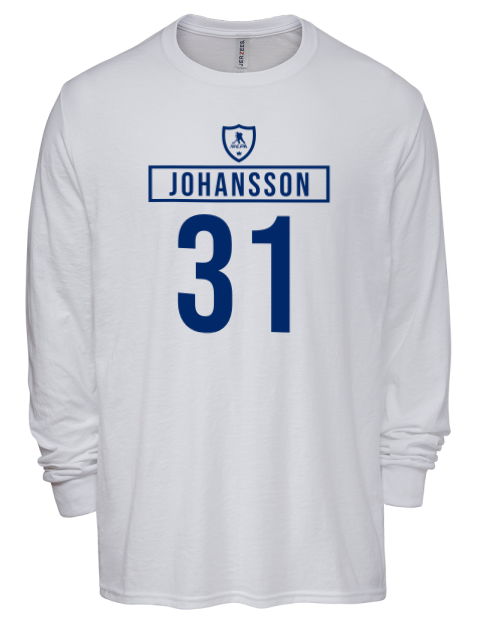 Home Jersey Jonas Johansson Men's Premium Blend Long Sleeve-T-Shirt | Swagsta