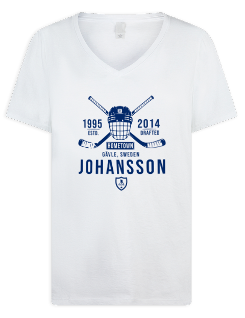 Classic Heritage Jonas Johansson Premium Ladies V-Neck T-Shirt | Swagsta