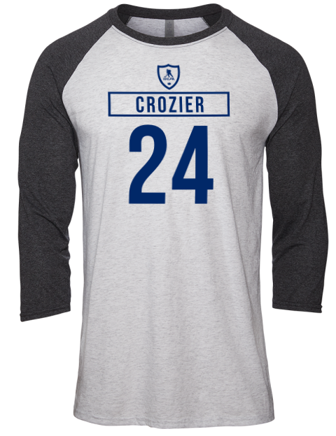 Home Jersey Max Crozier Unisex Premium Three-Quarter Raglan T-Shirt | Swagsta