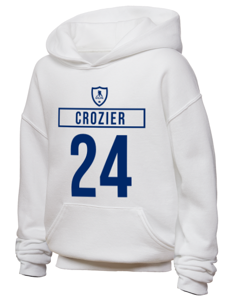 Home Jersey Max Crozier Youth Hooded Sweatshirt | Swagsta