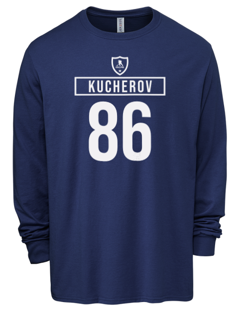 Away Jersey Nikita Kucherov Men's Premium Blend Long Sleeve-T-Shirt | Swagsta