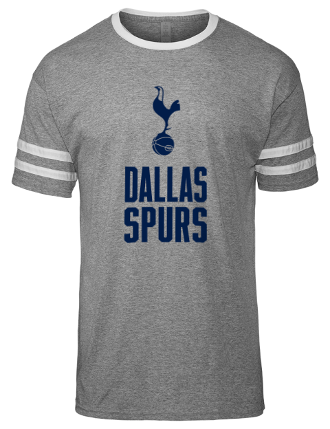 Stacked Dallas Spurs Men's Tri-Blend T-Shirt | Swagsta