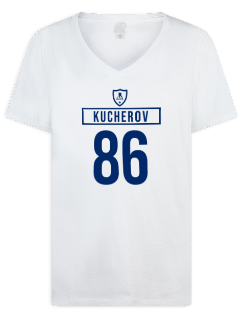 Home Jersey Nikita Kucherov Premium Ladies V-Neck T-Shirt | Swagsta