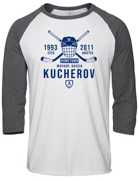 Classic Heritage Nikita Kucherov Unisex Premium Three-Quarter Raglan T-Shirt | Swagsta