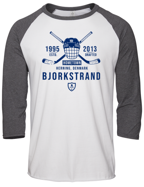 Classic Heritage Oliver Bjorkstrand Unisex Premium Three-Quarter Raglan T-Shirt | Swagsta