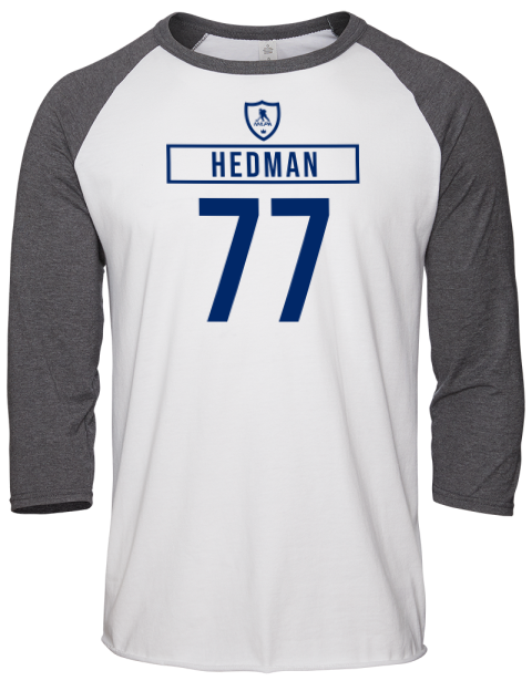 Home Jersey Victor Hedman Unisex Premium Three-Quarter Raglan T-Shirt | Swagsta