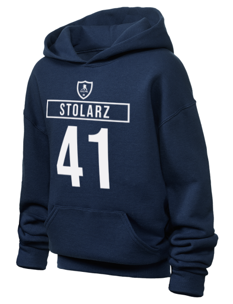 Away Jersey Anthony Stolarz Youth Hooded Sweatshirt | Swagsta
