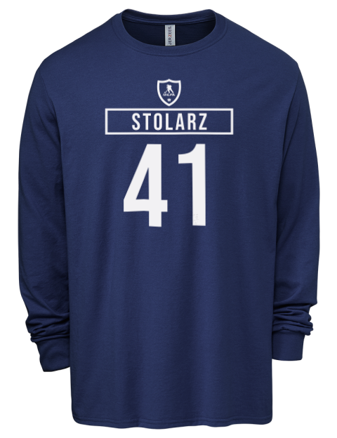 Away Jersey Anthony Stolarz Men's Premium Blend Long Sleeve-T-Shirt | Swagsta