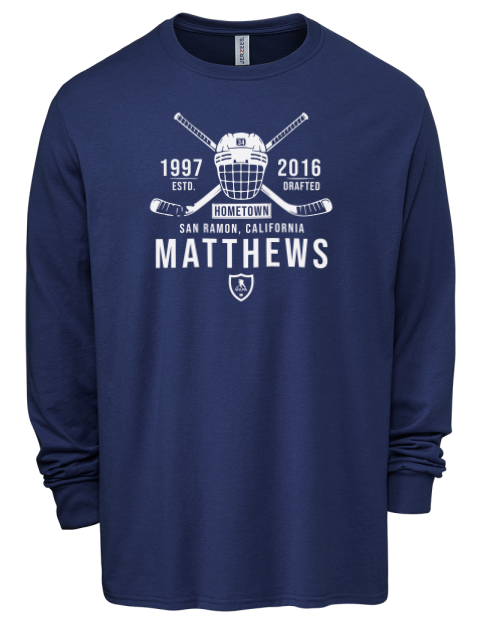 Heritage Auston Matthews Men's Premium Blend Long Sleeve-T-Shirt | Swagsta