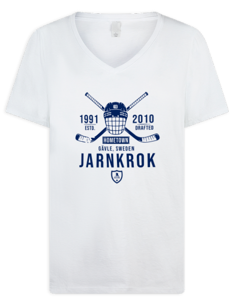Classic Heritage Calle Jarnkrok Premium Ladies V-Neck T-Shirt | Swagsta
