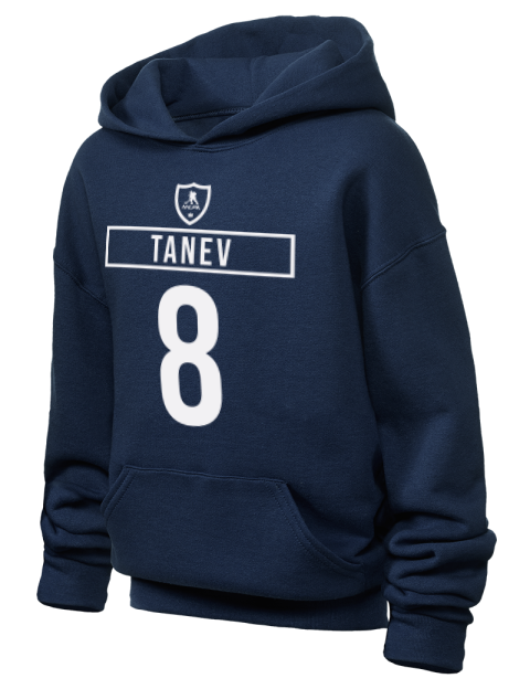 Away Jersey Christopher Tanev Youth Hooded Sweatshirt | Swagsta