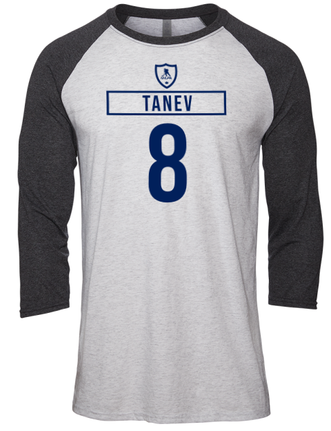 Home Jersey Christopher Tanev Unisex Premium Three-Quarter Raglan T-Shirt | Swagsta