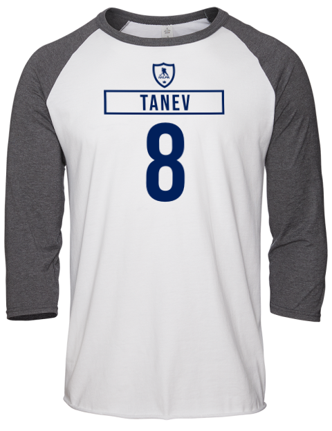 Home Jersey Christopher Tanev Unisex Premium Three-Quarter Raglan T-Shirt | Swagsta