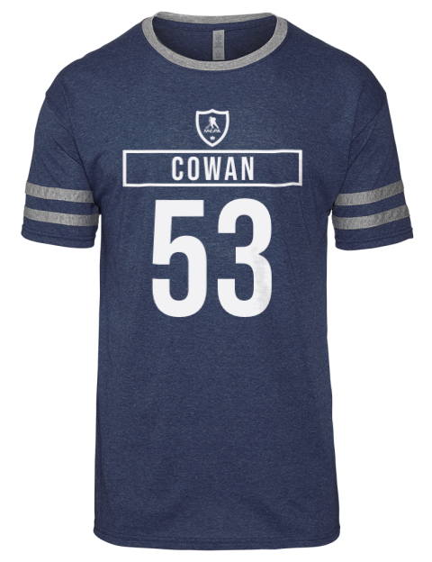 Away Jersey Easton Cowan Men's Tri-Blend T-Shirt | Swagsta