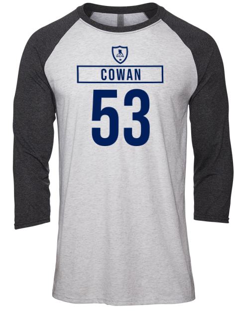 Home Jersey Easton Cowan Unisex Premium Three-Quarter Raglan T-Shirt | Swagsta