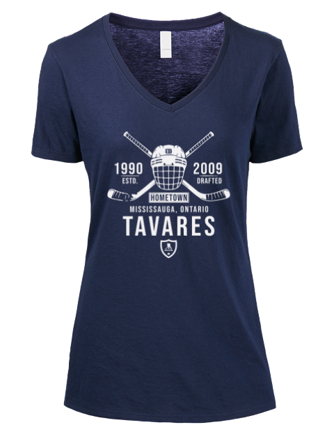 Heritage John Tavares Premium Ladies V-Neck T-Shirt | Swagsta