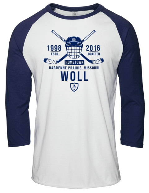 Classic Heritage Joseph Woll Unisex Premium Three-Quarter Raglan T-Shirt | Swagsta