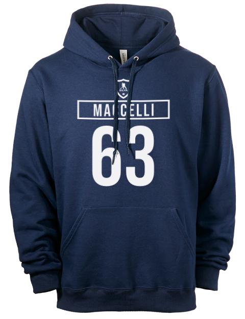 Away Jersey Matias Maccelli Eco Premium Unisex Hooded Sweatshirt | Swagsta