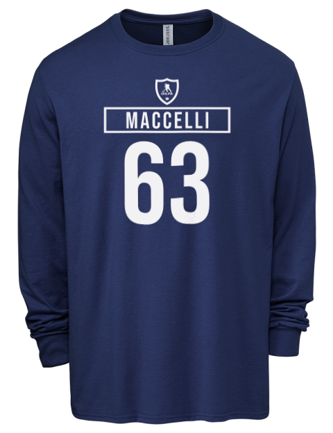 Away Jersey Matias Maccelli Men's Premium Blend Long Sleeve-T-Shirt | Swagsta