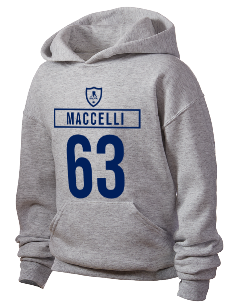 Home Jersey Matias Maccelli Youth Hooded Sweatshirt | Swagsta