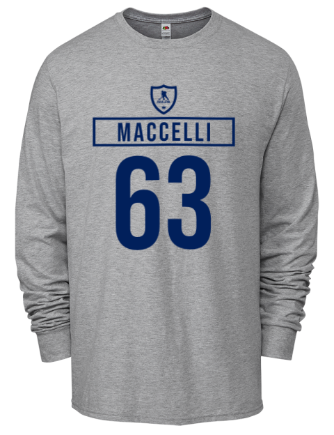 Home Jersey Matias Maccelli Men's Long-Sleeve T-Shirt | Swagsta
