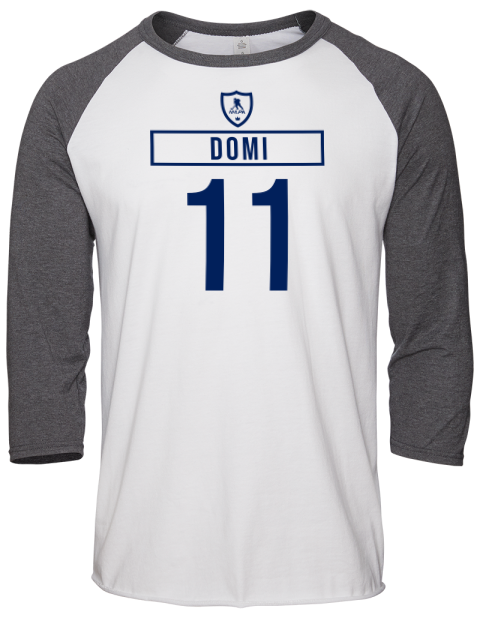 Home Jersey Max Domi Unisex Premium Three-Quarter Raglan T-Shirt | Swagsta
