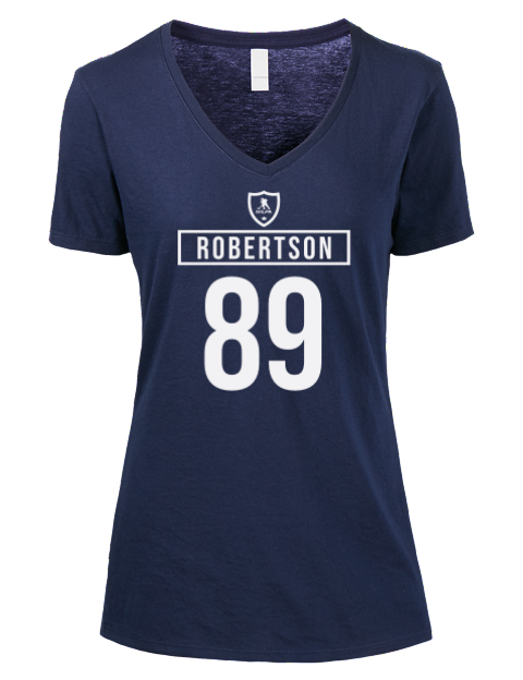 Away Jersey Nicholas Robertson Premium Ladies V-Neck T-Shirt | Swagsta