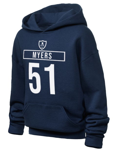 Away Jersey Philippe Myers Youth Hooded Sweatshirt | Swagsta