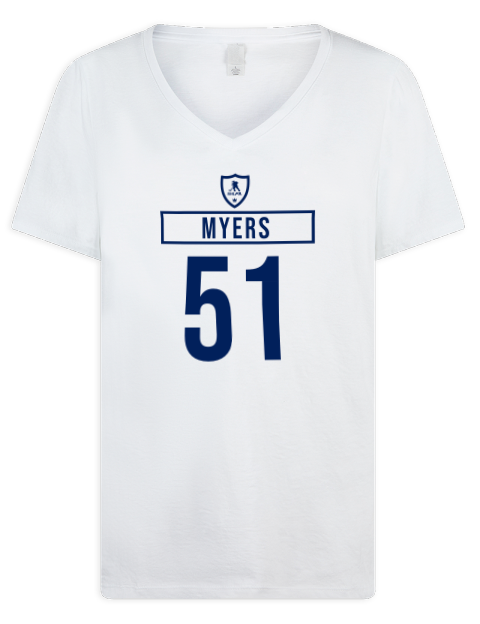 Home Jersey Philippe Myers Premium Ladies V-Neck T-Shirt | Swagsta