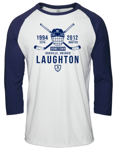 Classic Heritage Scott Laughton Unisex Premium Three-Quarter Raglan T-Shirt | Swagsta