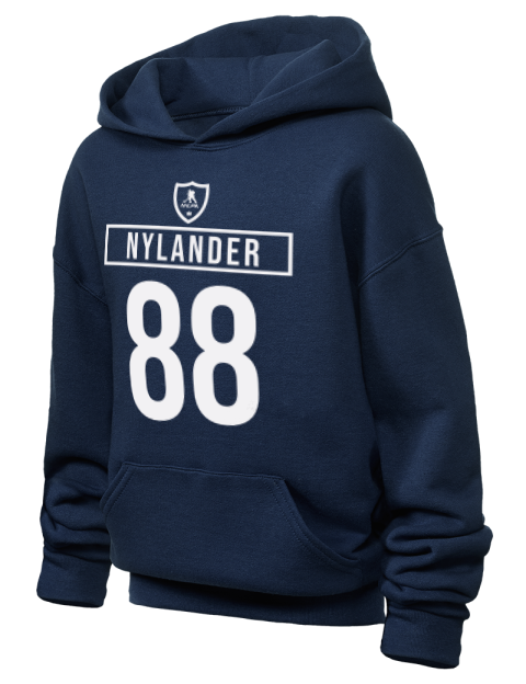 Away Jersey William Nylander Youth Hooded Sweatshirt | Swagsta
