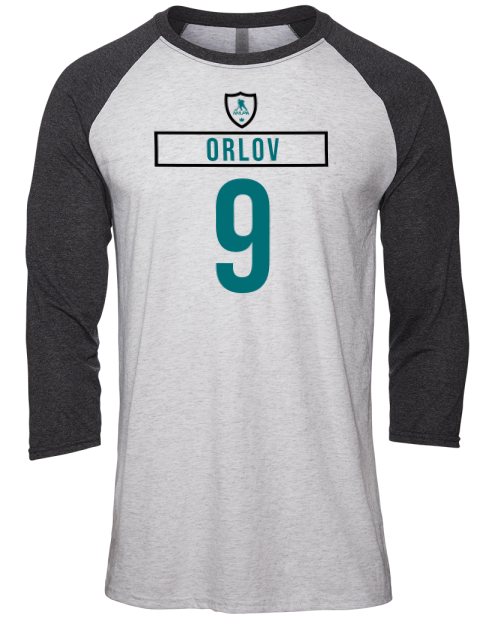 Home Jersey Dmitry Orlov Unisex Premium Three-Quarter Raglan T-Shirt | Swagsta