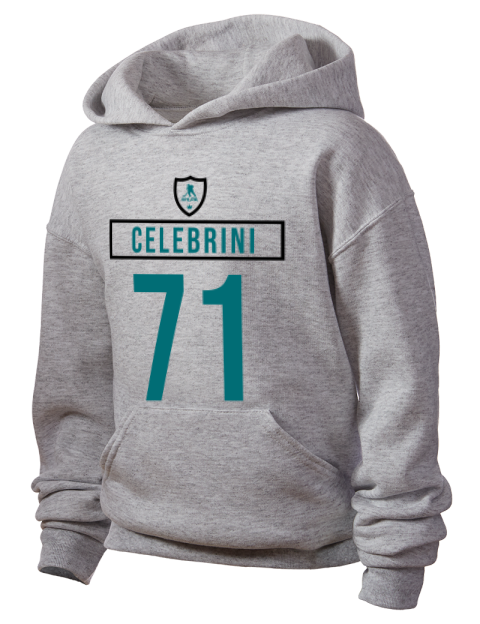 Home Jersey Macklin Celebrini Youth Hooded Sweatshirt | Swagsta