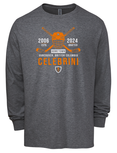 Heritage Macklin Celebrini Men's Premium Blend Long Sleeve-T-Shirt | Swagsta