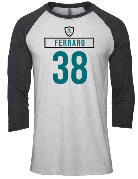 Home Jersey Mario Ferraro Unisex Premium Three-Quarter Raglan T-Shirt | Swagsta