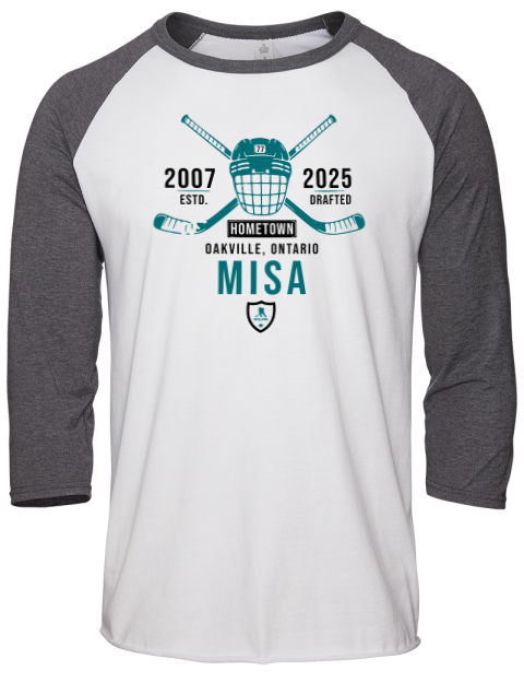 Classic Heritage Michael Misa Unisex Premium Three-Quarter Raglan T-Shirt | Swagsta