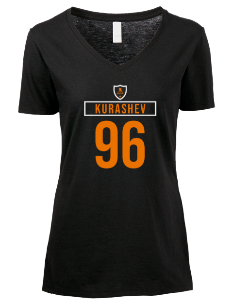 Away Jersey Phillipp Kurashev Premium Ladies V-Neck T-Shirt | Swagsta