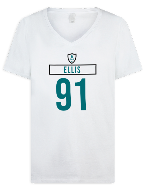 Home Jersey Ryan Ellis Premium Ladies V-Neck T-Shirt | Swagsta