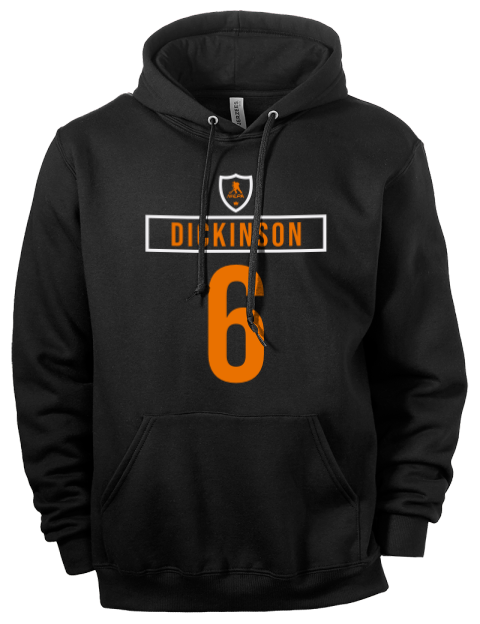 Away Jersey Sam Dickinson Eco Premium Unisex Hooded Sweatshirt | Swagsta