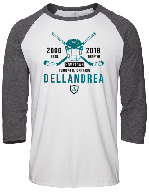 Classic Heritage Ty Dellandrea Unisex Premium Three-Quarter Raglan T-Shirt | Swagsta