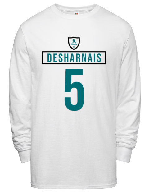 Home Jersey Vincent Desharnais Men's Long-Sleeve T-Shirt | Swagsta